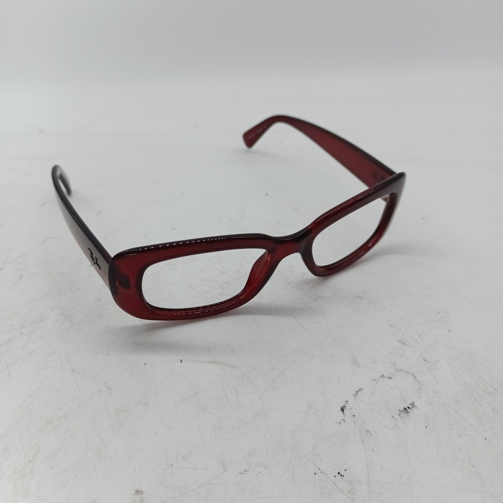 Ray-Ban RB 4122 735/8G Red Rectangular Eyeglass Frames Italy 176
